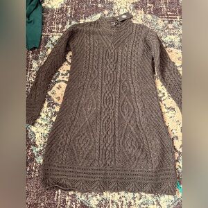Long Sleeve Cable Knit Dress